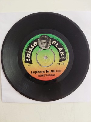 Plakperest Mehmet Bozdoğan – Gidiyom Gidemiyom / Çarsambayi Sel Aldi - Türkiye Basım 45’lik Plak-2.el