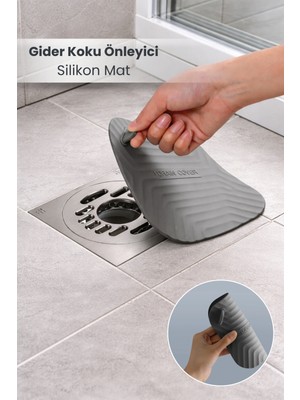 Orvila Koku Önleyici Silikon Mat Banyo Mutfak Lavabo Balkon Gider Tıpası Kapağı