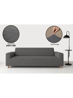 Bella Home Maksi Strech Su Yolu Koltuk Örtüsü (3+3+1+1) - Lastikli - Likralı - Oturma Grubu
