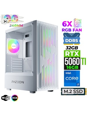 Xaser Astra X760 I7 14700F 32GB Ddr5 Ram 1tb M.2 Nvme SSD 16GB RTX5060 Ti Sıvı Soğutmalı Oyuncu Bilgisayarı