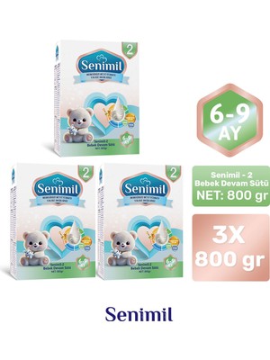 Senimil Senımıl 2 Bebek Sütü 800 gr (6-9 Ay) 3 Lü Avantaj Paketi