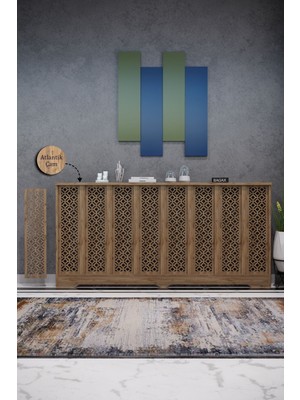 Bagax Pera Model, Çam Renk,iç Ölçü 156 cm Dış Ölçü 160 cm Petek Kaplama, Dresuar