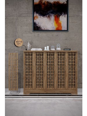 Bagax Truva Model, Çam Renk,iç Ölçü 96 cm Dış Ölçü 100 cm Petek Kaplama, Dresuar