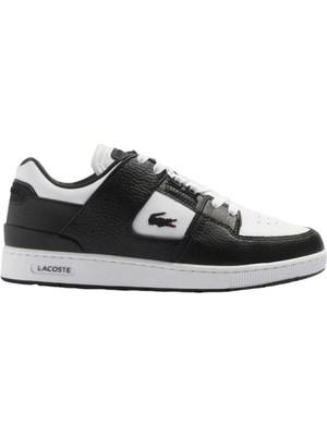 Lacoste Court Cage Leather Mens Sneaker Hakiki Deri Erkek Günlük Spor Ayakkabı Siyah