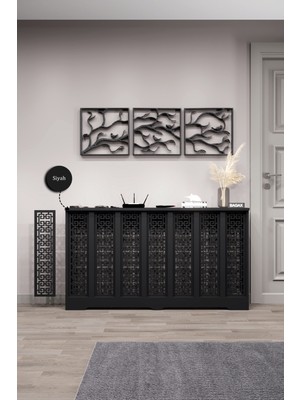 Bagax Karatay Model, Siyah Renk,iç Ölçü 136 cm Dış Ölçü 140 cm Petek Kaplama, Dresuar