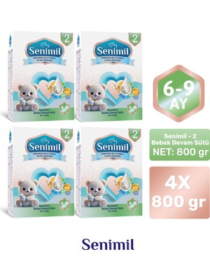 Senimil Senımıl 2 Bebek Sütü 800 gr (6-9 Ay) 4 Lü Avantaj Paketi