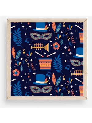 Durukar Karnaval Ahşap Çerçeveli Tablo 23 x 23