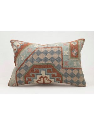 Kilim Wholesale El Yapımı Kilimden Yapılmış Vintage Kırlent Kılıfı, YÜN,40X60CM