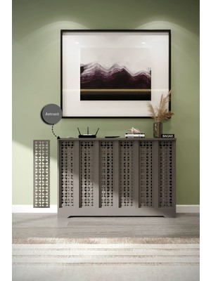 Bagax Truva Model, Antrasit Renk,iç Ölçü 116 cm Dış Ölçü 120 cm Petek Kaplama, Dresuar