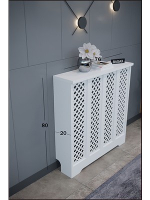 Bagax Perge Model, Beyaz Renk,iç Ölçü 76 cm Dış Ölçü 80 cm Petek Kaplama, Dresuar