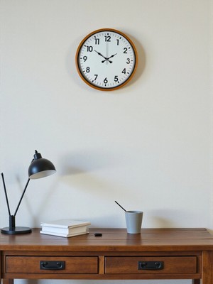 Durukar Zentime 36 cm Turuncu Dekoratif Duvar Saati