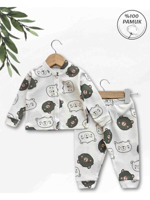 Panfilia Giza Kids %100 Pamuk Erkek Bebek Pijama Takımı