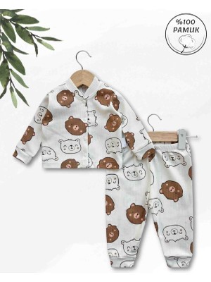 Panfilia %100 Pamuk Erkek Bebek Pijama Takımı