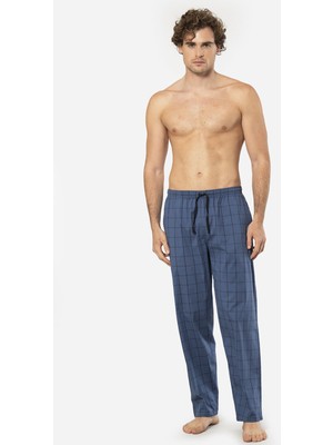 Cacharel Erkek Dokuma Pijama Tek Alt 2240/İNDIGO 4