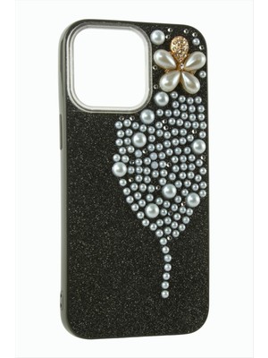 Starseven Iphone 16 Kelebek Inci Taşlı Kapak Kılıf