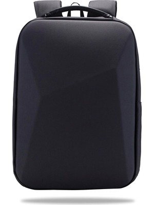 GA-0010 Gauntlet V1 Sert Kabuk Serisi 15.6 Inch Uyumlu Wtx Pro Su Geçirmez Kumaş Laptop Çantası -Siyah