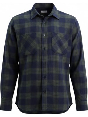 Uki Lacivert Comfortfir Oduncu Gömlek