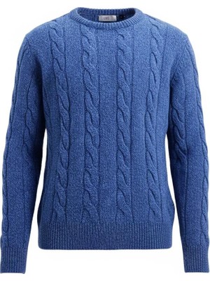 Uki Indigo Bisiklet Yaka Triko Kazak