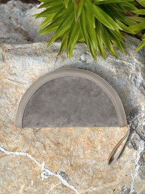 Blackbird Luxe Nova Hakiki Deri Süet Kadın Clutch Çanta