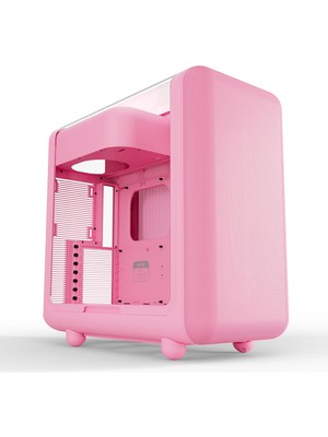 Hyte X50 Strawberry Milk Temperli Cam E-ATX Mid Tower Gaming Kasa USB 3.2 Pembe Renkli Özellikler (CS-HYTE-X50G-SM)
