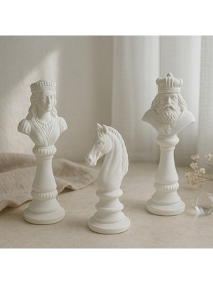 3'lü Satranç Takım Biblo