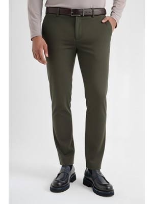 Efor Erkek Confort Fit Rahat Kalıp Pamuklu Kumaş Haki Pantolon P 1207