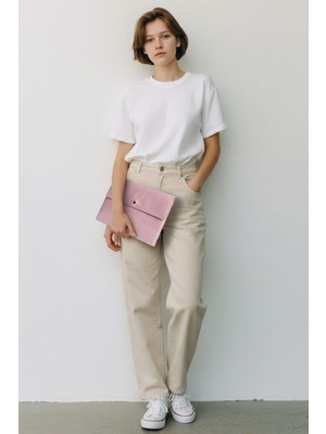 Plush Studio Pudra Rugan Ledcase 13.3–14″ Laptop Evrak Çantası | 36×24 cm | Şık & Dayanıklı