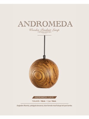 Ahşap Sarkıt Aydınlatma Avize La-01