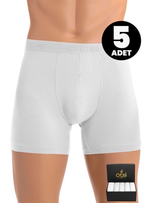 Öts Premium 5’li Erkek Modal Boxer - Hediye Kutulu, Ultra Yumuşak Modal Kumaş, Esnek Kalıp, Etiketsiz ve Kaliteli Boxer