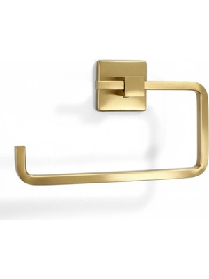 İsaoğlu Yapı Mat Altın Açık Tuvalet Kağıtlığı Modern Tasarım Paslanmaz Fırçalanmış Altın Kağıtlık