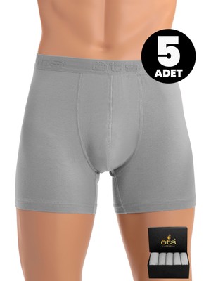 Öts Premium 5’li Erkek Modal Boxer - Hediye Kutulu, Ultra Yumuşak Modal Kumaş, Esnek Kalıp, Etiketsiz ve Kaliteli Boxer