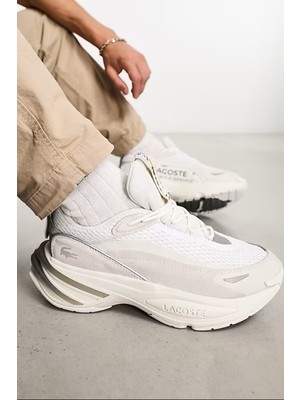 Lacoste Sport Audyssor Leather Mens Sneaker Hakiki Deri Erkek Günlük Spor Ayakkabı Beyaz