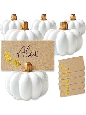 Aspen 25360NA Rustik Kabak Masa Dekorasyonu, Reçine, Beyaz/zengin Bahçe