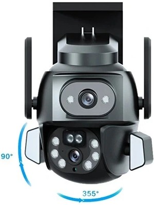 Ttt 3mp + 3mp Wi-Fi Ip Tf Kart Girişli Optik Zoom Kamera