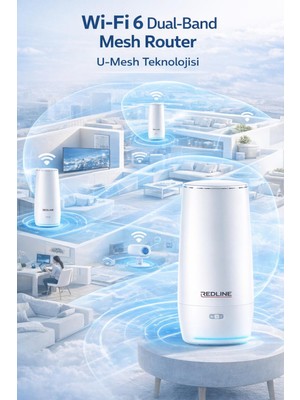 Redline RL-WRAX934G Dual Band Wi-Fi 6 Mesh Router