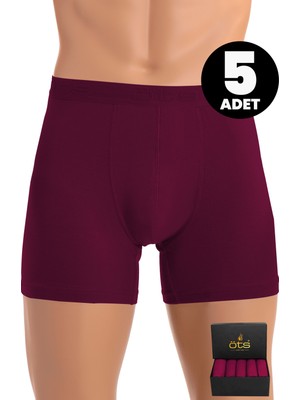 Öts Premium 5’li Erkek Modal Boxer - Hediye Kutulu, Ultra Yumuşak Modal Kumaş, Esnek Kalıp, Etiketsiz ve Kaliteli Boxer