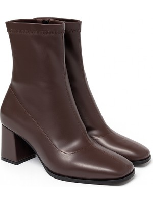 Giydim Gidiyor Mouni Deri Bot Kahverengi