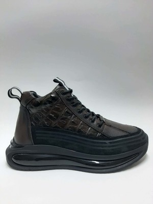 Luiz Paulo Hakiki Deri Kahverengi Ithal Taban Bağcıklı Kışlık Erkek Ayakkabı C-9830176LPAULO