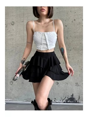 Moda Loris Mykonos Basic Etek - Siyah