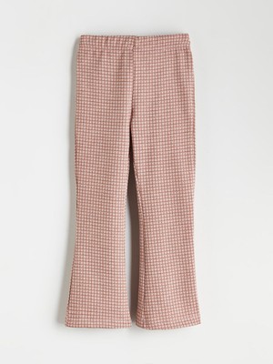 LC Waikiki Kahverengi Beli Lastikli Ispanyol Paça Kız Çocuk Tayt