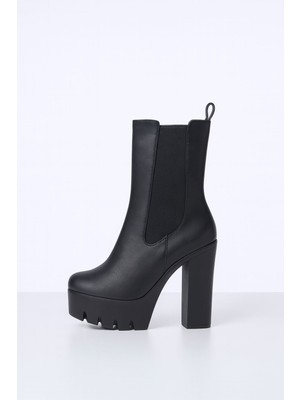 Giydim Gidiyor Urbane Topuklu Bot Siyah