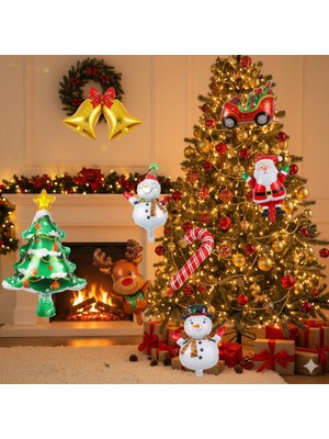 Dodomar Yılbaşı Folyo Balon 9lu Set 45CM