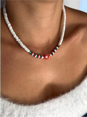 Hercy Yılbaşı Kolye | Noel Kolye | Christmas Necklace | Yılbaşı Kolyesi | Yılbaşı Takı | Fimo Kolye