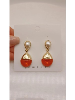 Tılsım Accesories Incili Damla Model Küpe