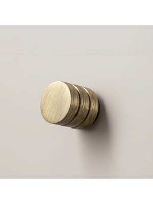 System 1474 Tek Delikli Düğme Kulp Antik Renk Çap 26 mm