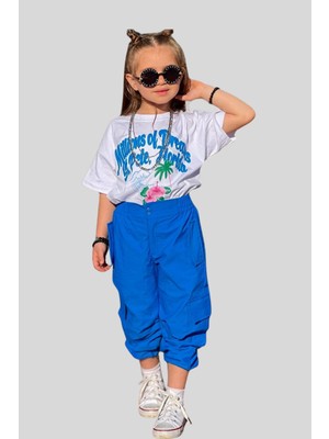 Turuncu Gardrop 5-14 Yaş Dreams Kız Çocuk Paraşüt Pantolonlu Takım Sax