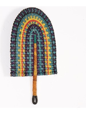 Mylamp Turkuaz Deniz Sazı 50X35X30 Cm. Japon Yelpaze