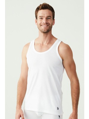 U.s. Polo Assn. Erkek Beyaz Pamuk Atlet