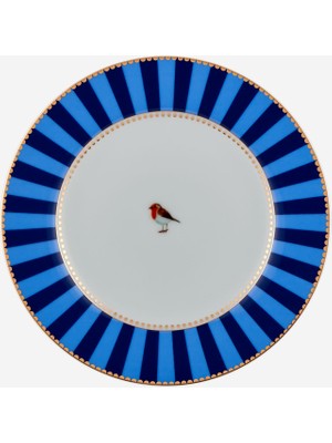 Pip Studio Love Birds Mavi Porselen Pasta Tabağı 17 cm