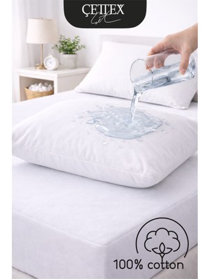 Çettex  Pamuk 50x70 Sıvı Geçirmez Yastık Alezi